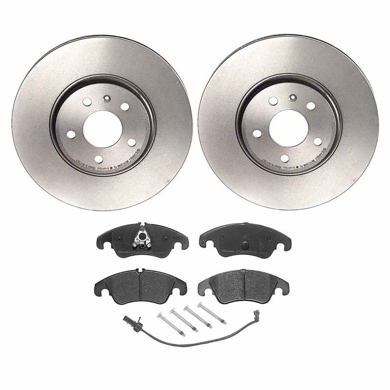 Brembo OE Front Brake Kit (Prem NAO Ceramic Pads/Prem UV Coat Rotors) – Audi