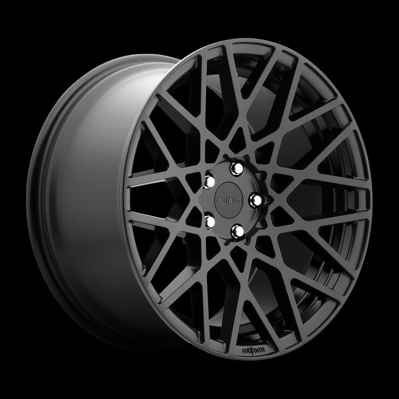 19X8.5 Rotiform R112 BLQ Matte Black 5X112 ET35 wheel/rim