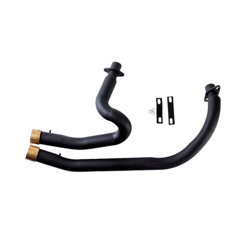Shadow 600 Exhaust black & brass end cap