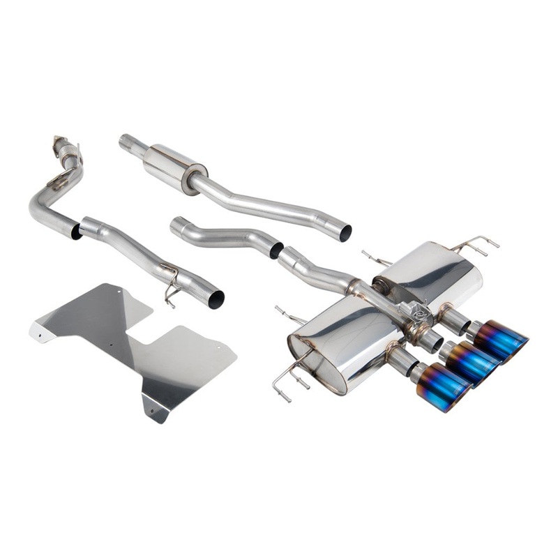 MILLTEK SSXHO281 Cat-Back Exhaust, 3″ (Blue Titanium GT-115 Trims) for HONDA Civic Type R (FL5) 2022-