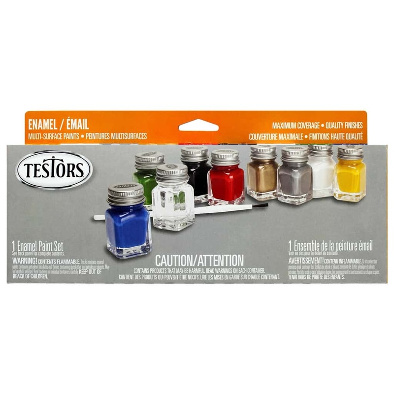 Testors Enamel 9 Bottle Paint Set, All Purpose
