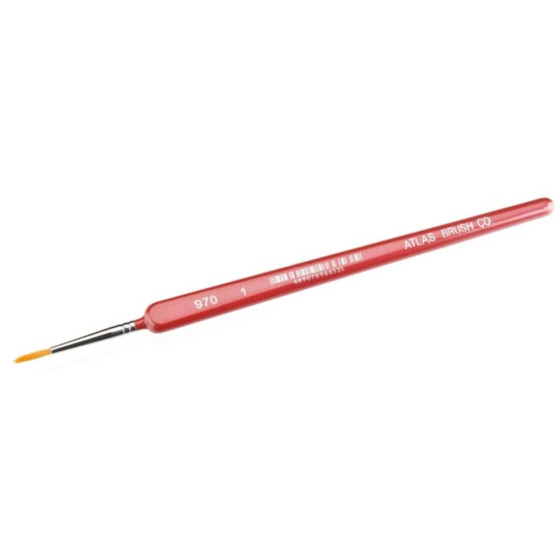 Atlas Brush Golden Taklon-Triangle Handle 1  (ABS970-1)