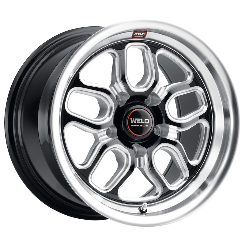 15×10 WELD Performance Laguna Drag Black Milled 5×120.7 ET50 Wheel Rim