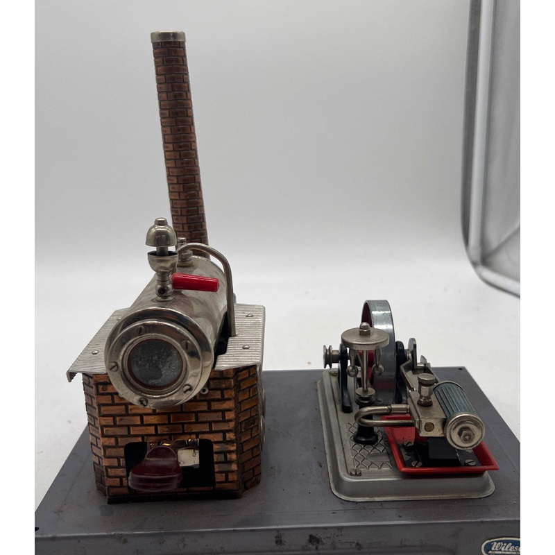 Wilesco Steam boiler & engine toy model made in Germany vintage Collectable AS IS Used Excellent No Box