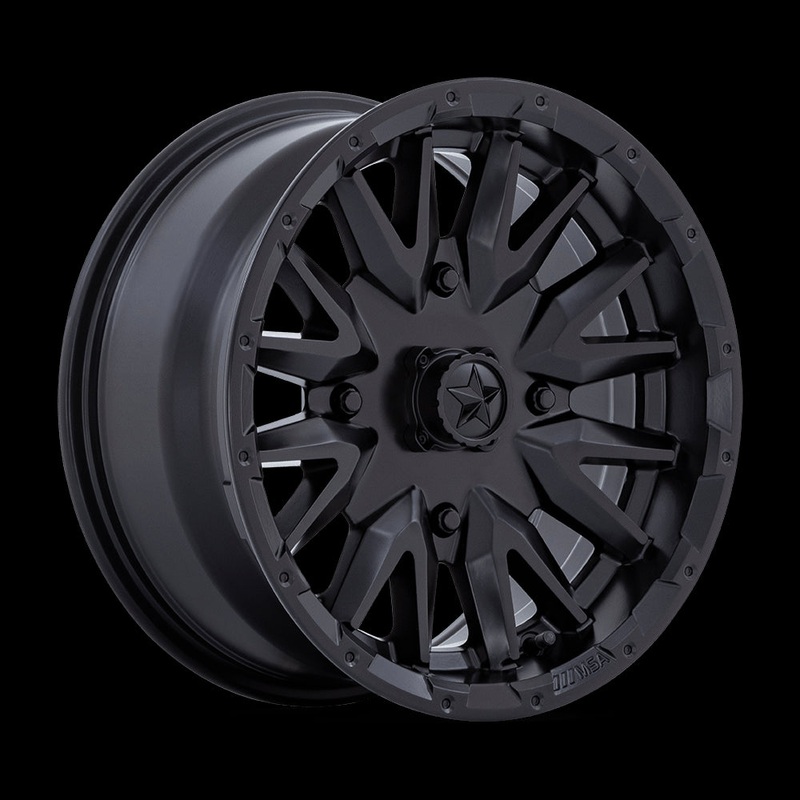 14X7 Msa Offroad Wheels M49 Creed Matte Black 4X110 ET10 Wheel Rim