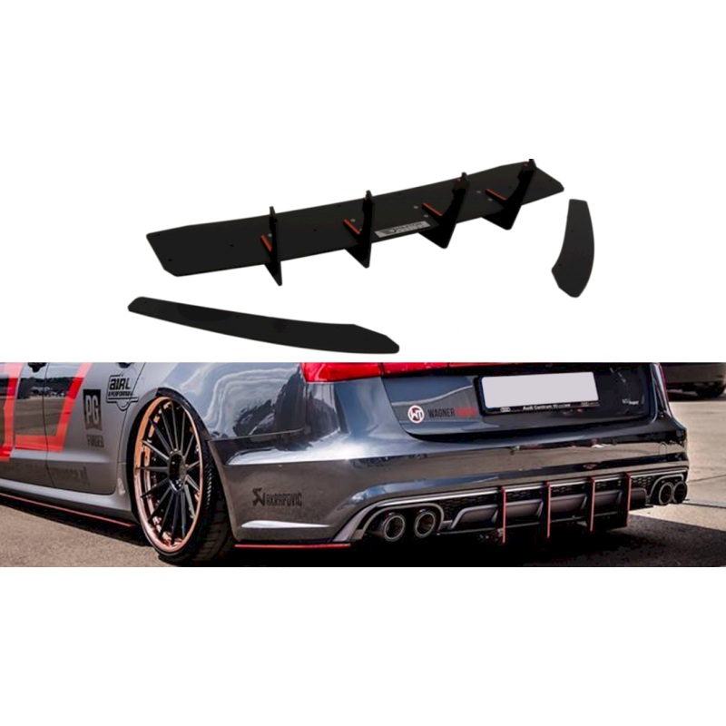Maxton Design – AUDI S6 C7 AVANT (CNC) REAR DIFFUSER & REAR SIDE SPLITTERS
