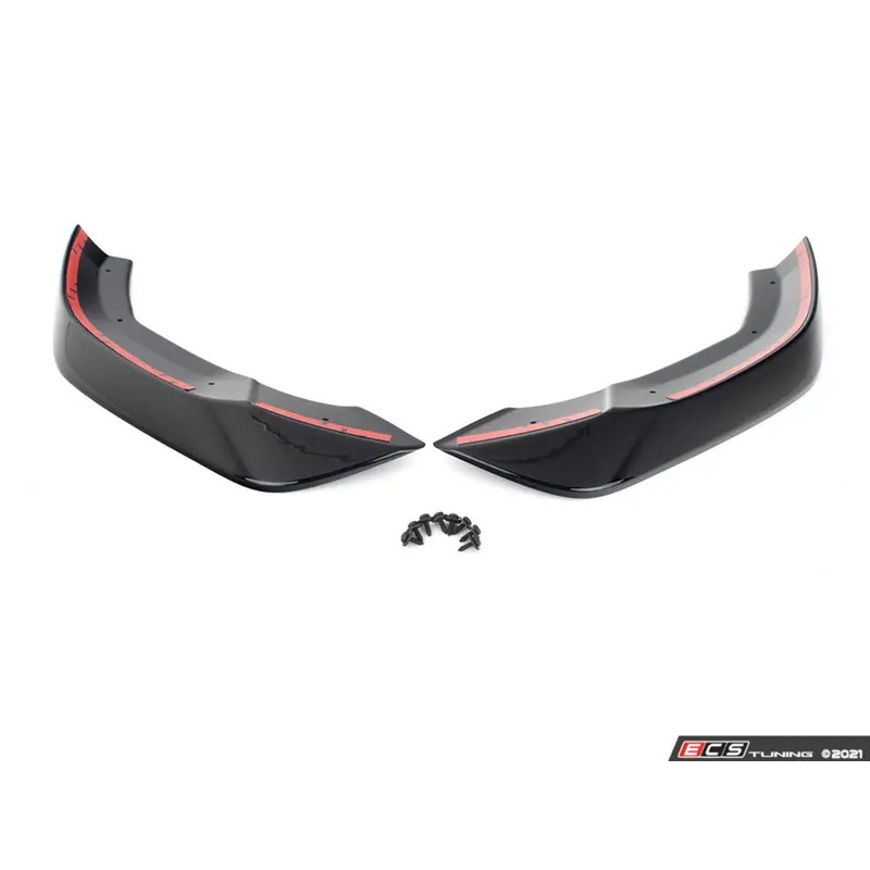 ECS TUNING – B9.5 Mid-Facelift S4/A4 S-Line Front Chin Spoilers – Gloss Black
