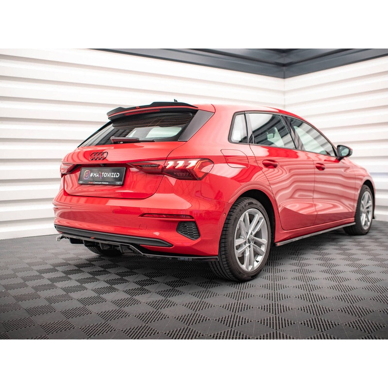 Maxton Design – CENTRAL REAR SPLITTER (VERTICAL BARS) AUDI A3 SPORTBACK 8Y