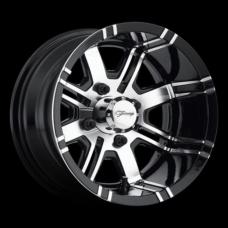 12X7 Fairway Alloys Aggressor Machined Gloss Black Wheel/Rim 4×101.6 ET-40