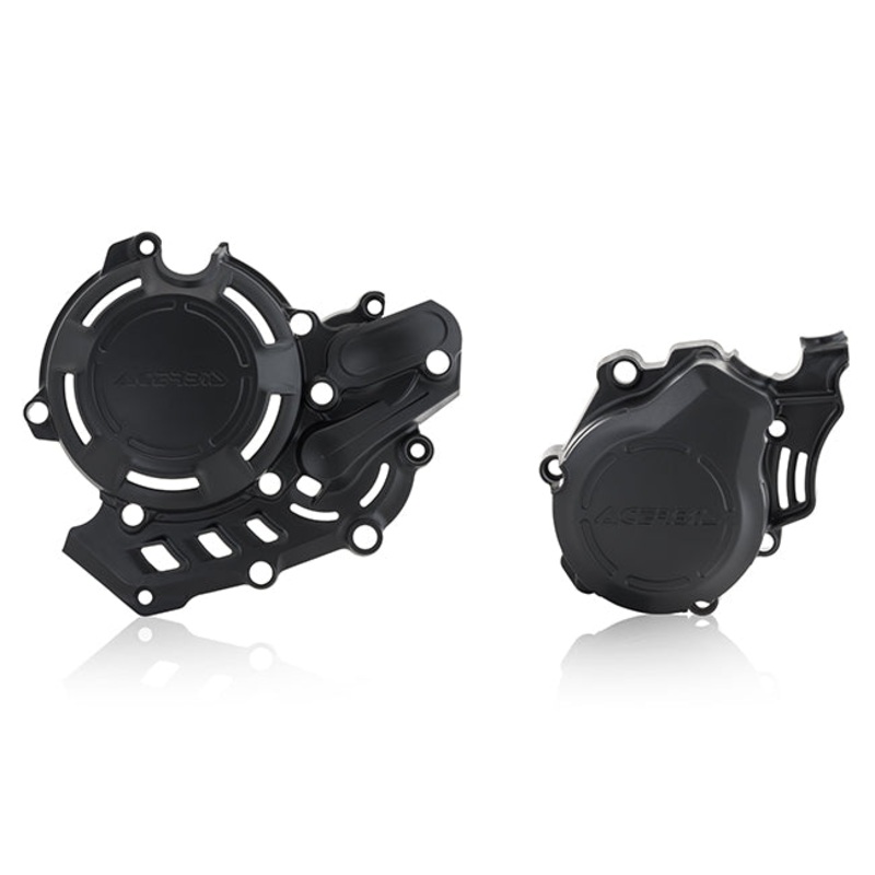 X-Power Engine Cover Kit Black Beta RR 250/300 2T Acerbis (23763.090)