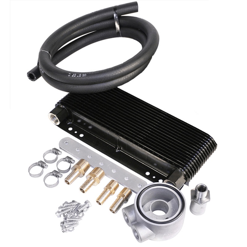 24-Plate Oil Cooler Kit w/Sandwich Adapter