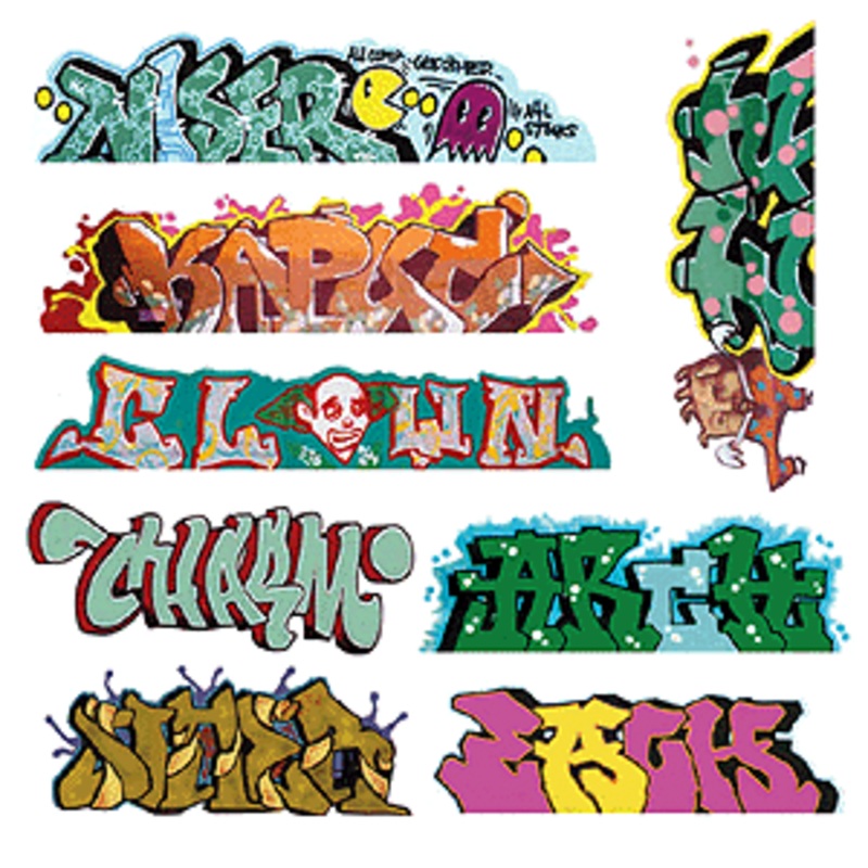 Blair Line Mega Set Modern “Tagger” Graffiti Decals  #5  (184-1248)