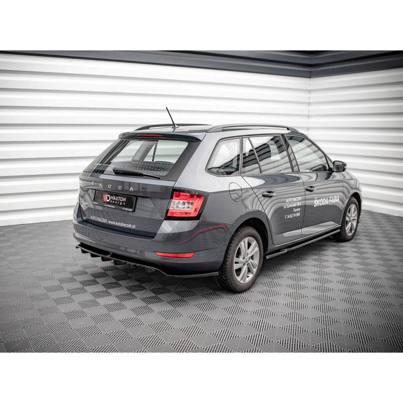 Maxton Design – CENTRAL REAR SPLITTER (VERTICAL BARS) SKODA FABIA COMBI MK3 FACELIFT (2019-)