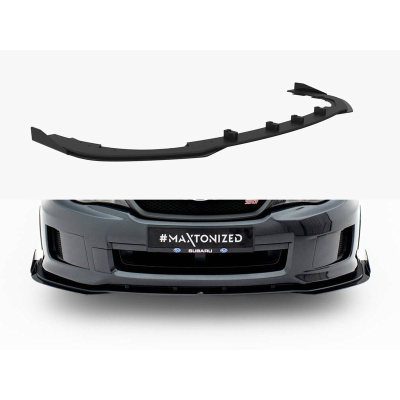 Maxton Design –  Street PRO Front Splitter + Flaps Subaru Impreza WRX STI Mk3 Facelift