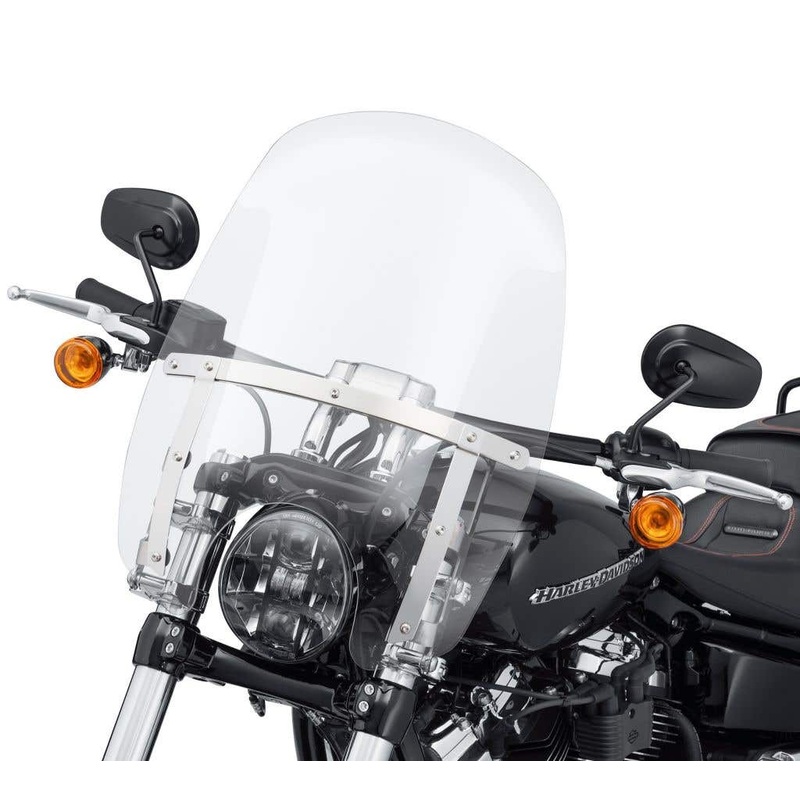 HARLEY-DAVIDSON WIND SPLITTER QUICK-RELEASE COMPACT 18 IN. WINDSHIELD