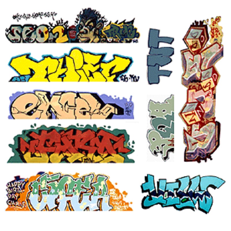 Blair Line Mega Set Modern “Tagger” Graffiti Decals #6 (184-1249)