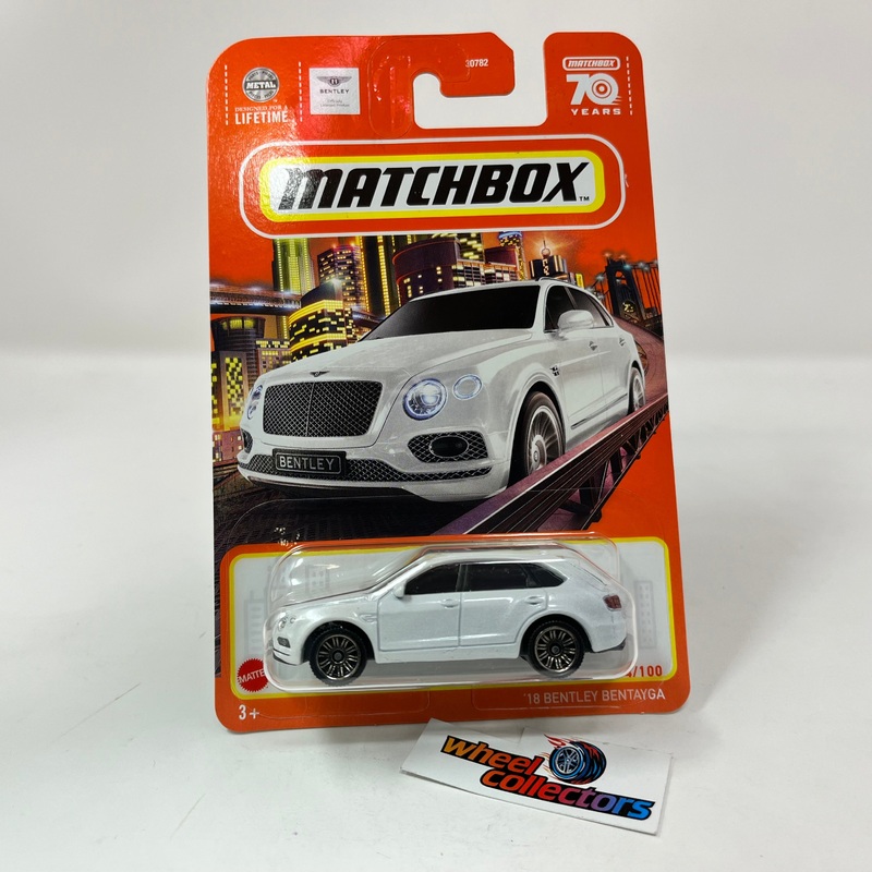 ’18 Bentley Bentayga #4 * White * 2023 Matchbox N Case 70th Ann.