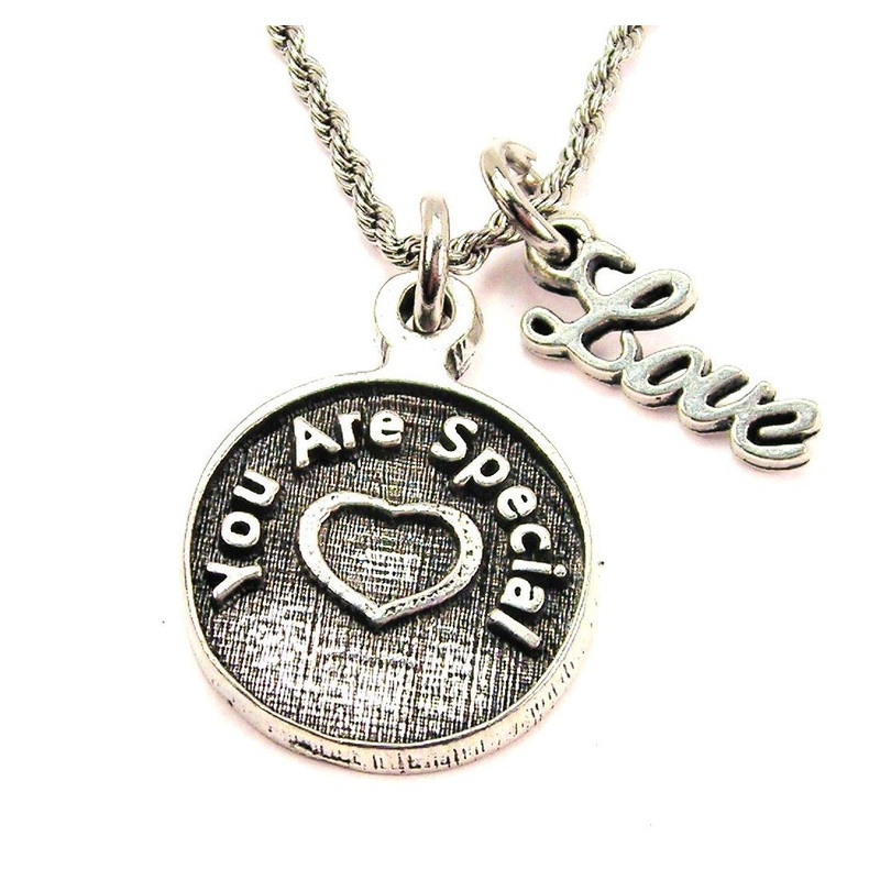 You Are Special 20″ Chain Necklace With Cursive Love Accent