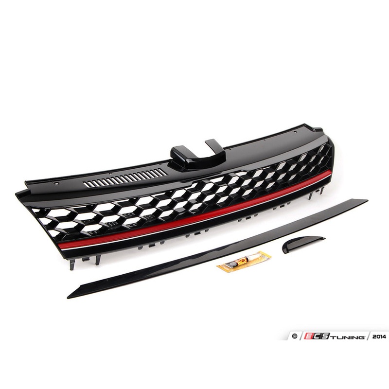ECS Tuning – Badgeless Grille – With Red Strip