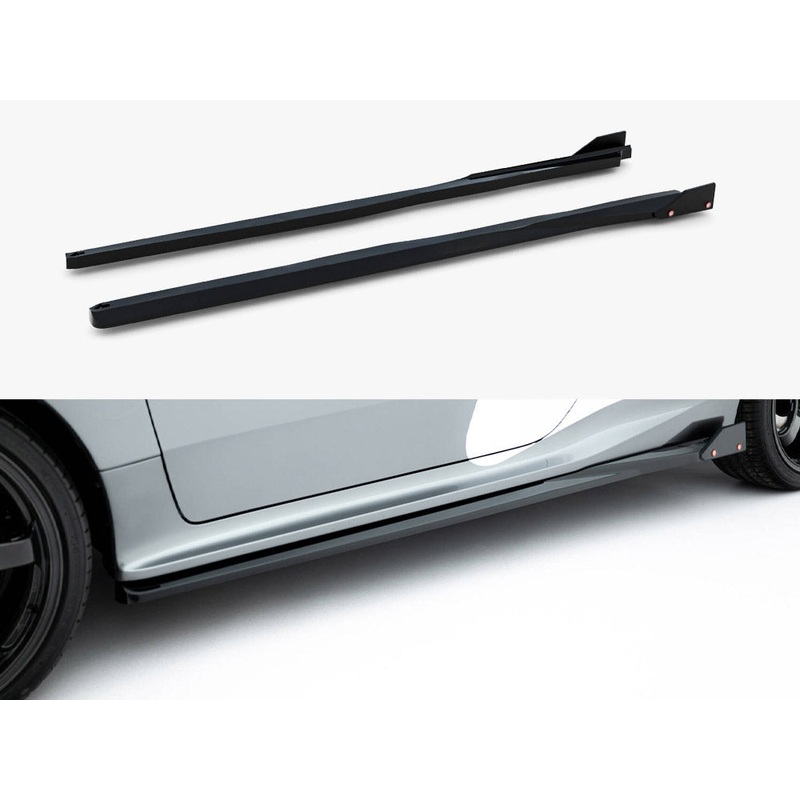 Maxton Design –  Side Skirts Diffusers + Flaps Toyota GR Yaris Mk4 Facelift