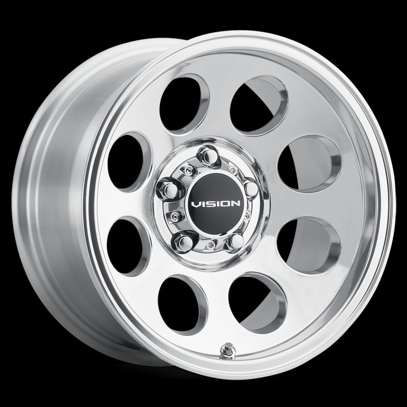 15X10 Vision Midway Polished 5×127 5×5 ET-25 Wheel Rim