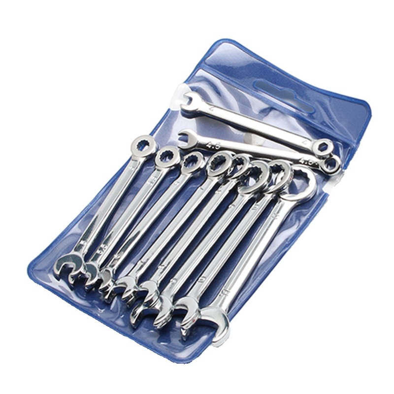 10-in-1 Mini Cr-V Wrench Set for Model Engine Enthusiasts Builder Repair Tools
