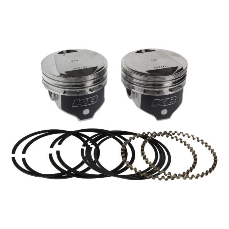 +.020in. Dome Top Pistons with 9.6:1 Compression Ratio. Fits Big Twin 1984-1999 with Evo Engine.