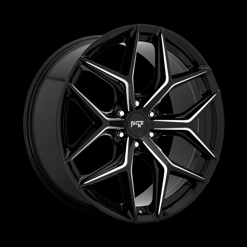 10×24 Niche Wheels M232 Vice Suv Gloss Black Milled Wheel 6×135 ET30 CB87.10