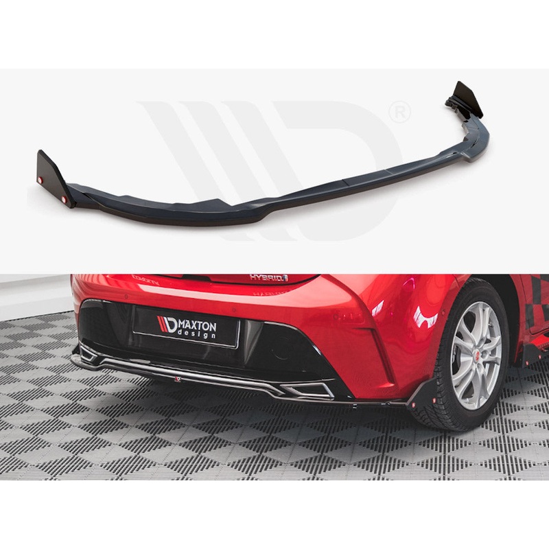 Maxton Design – CENTRAL REAR SPLITTER (+FLAPS) TOYOTA COROLLA GR SPORT HATCHBACK XII (2019-2023)