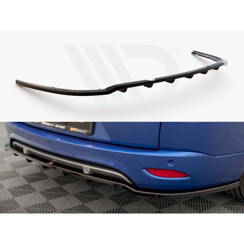 Maxton Design – CENTRAL REAR SPLITTER (VERTICAL BARS) RENAULT MEGANE GT LINE GRANDTOUR MK3 FACELIFT