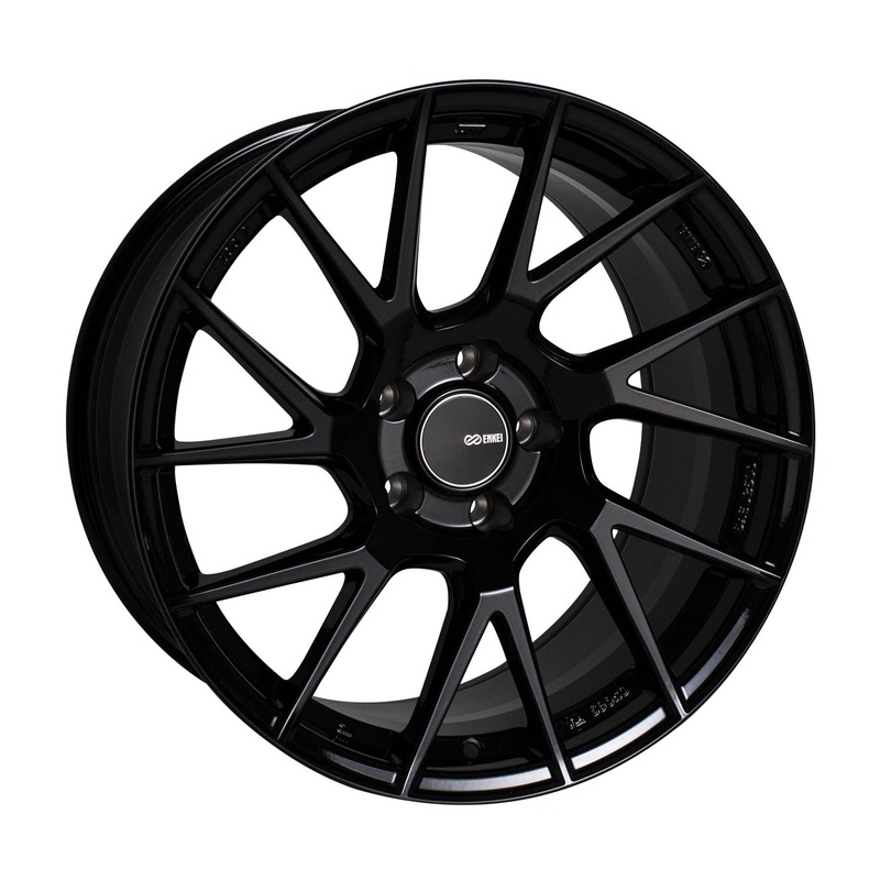 18X8 Enkei TM7 Black Paint Wheel/Rim 5×112 ET45 18-8 5-112 Each