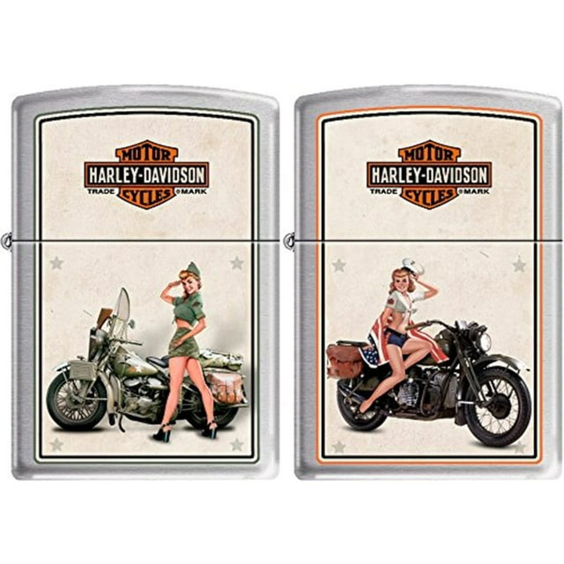 Zippo Lighter: 1940’s Marines and Army Pin-Up Girls