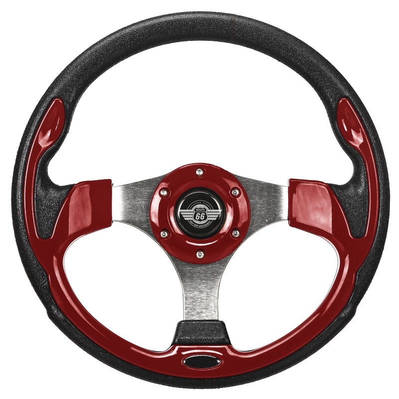 12.5″ Red Steering Wheel for EZGo