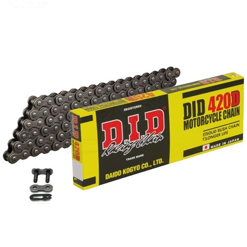 420D x 130 standard chain w/ RJ clip link DID (420D130)