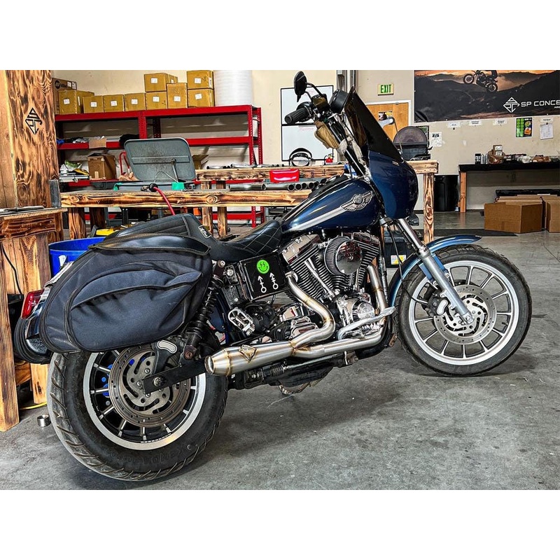 2-into-1 LaneSplitter Exhaust – Stainless Steel. Fits Dyna 1999-2005