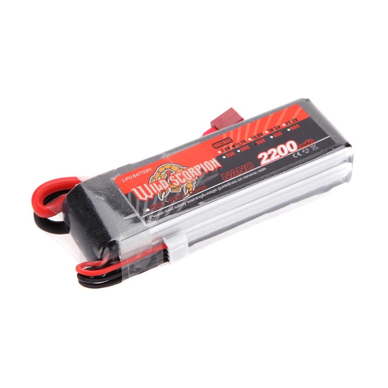 11.1V 2200mAh 30C 3S T-plug Battery for RC Boat and Car Methanol Engine Model Gasoline Engine Blaster