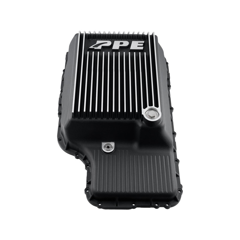 10R140 Deep Transmission Pan SuperDuty Gas 20-25 – Step Bottom – Brushed Pacific Performance Engineering
