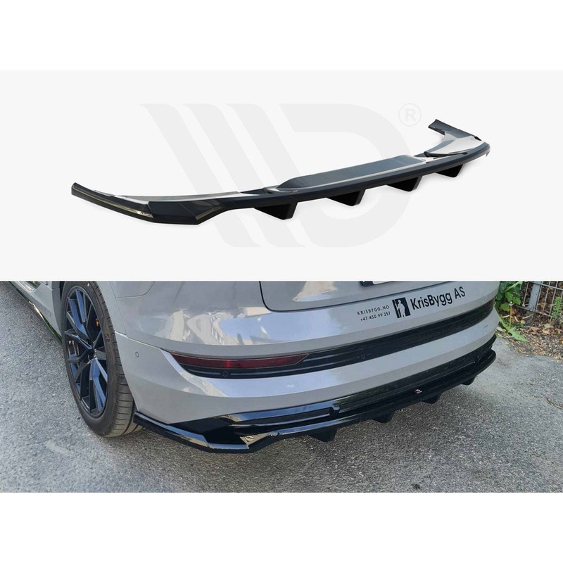 Maxton Design – CENTRAL REAR SPLITTER (VERTICAL BARS) AUDI E-TRON S-LINE