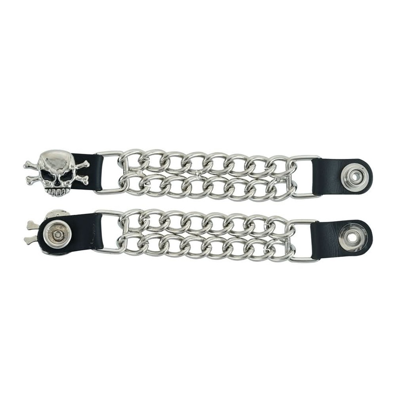 PKV147D Vest Extender – Skull W/Bones