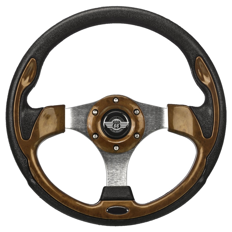 12.5″ Wood Grain Steering Wheel for Club Car