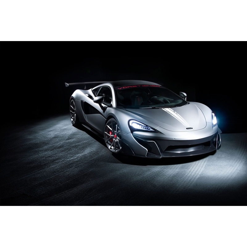 Vorsteiner Mclaren 570S 570-VX Aero Front Bumper w/ Front Splitter Carbon Fiber PP 2×2 Glossy