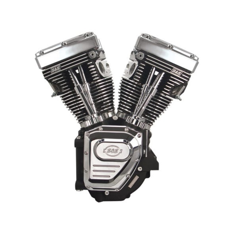 124ci Twin Cam A Engine – Black with Chrome Covers. Fits Dyna 1999-2005 & Touring 1999-2006 Models.