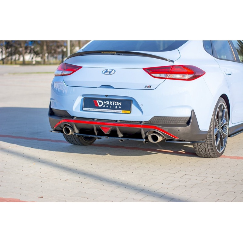 Maxton Design – CENTRAL REAR SPLITTER (W/ VERTICAL BARS) HYUNDAI I30 MK3 N FASTBACK (2018-)