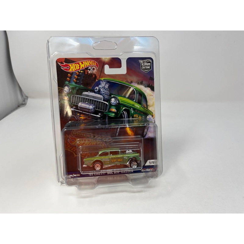 ’55 Chevy Bel Air Gasser * Hot Wheels Car Cutlure Drag Strip Demons