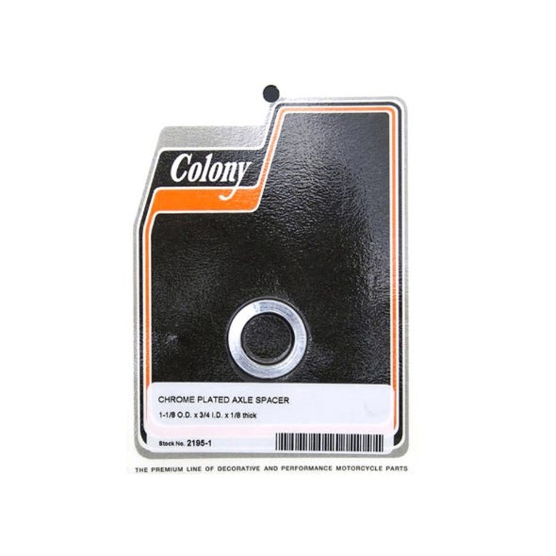 1/8in. Thick x 3/4in. Inside Diameter Axle Spacer – Chrome.