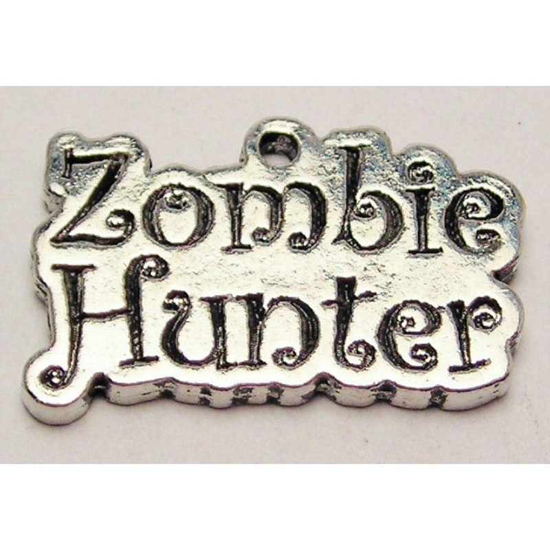 Zombie Hunter Genuine American Pewter Charm