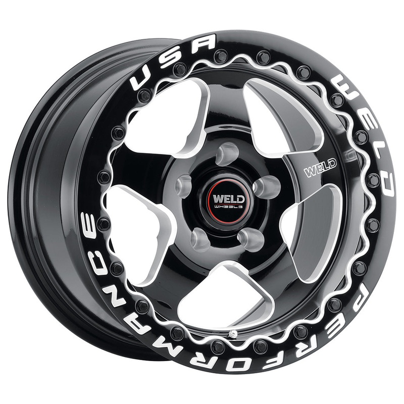 15×12 WELD Performance Ventura Beadlock Black 5×114.3 5×4.5 ET28 Wheel
