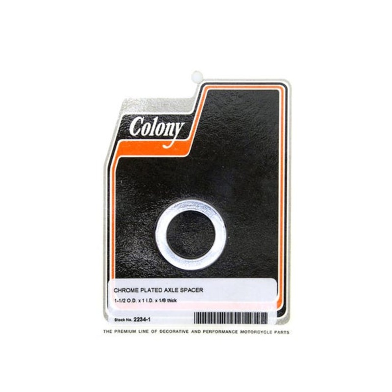 1/8in. Thick x 1in. or 25mm Inside Diameter Axle Spacer – Chrome.