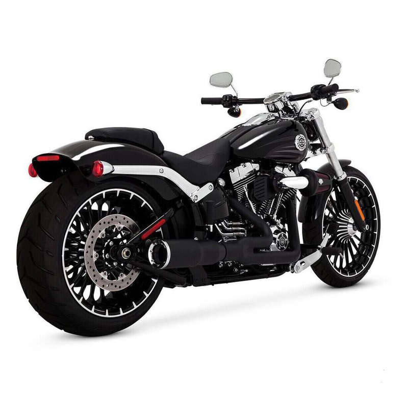 V46545 HI-OUTPUT 2:1 SHORT EXHAUST FOR 13-17 BREAKOUT 08-11 ROCKER