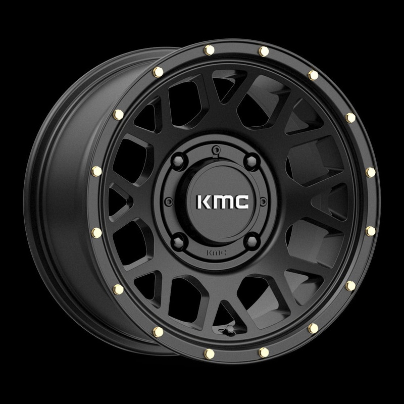 14X7 KMC ATV KS135 Grenade Satin Black 4X156 ET10 wheel/rim